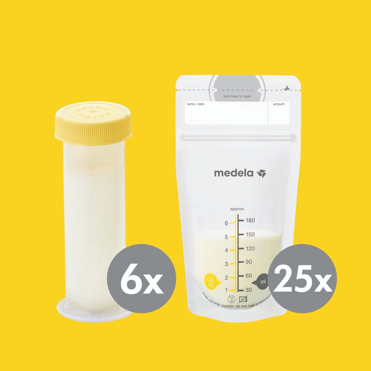 Medela Store and Feed Set – Breast Milk Storage Bottles, Nipples & Bags (Compatible with All Medela Pumps)