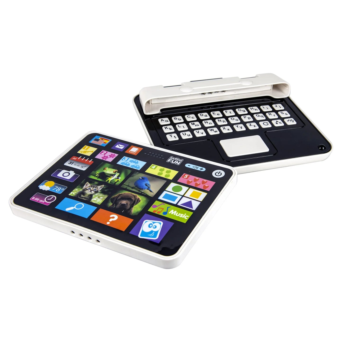 My First Bilingual 2-in-1 Toy Tablet - Fun Learning for Ages 2+! ABCs, 123s, Colors, Shapes & More!