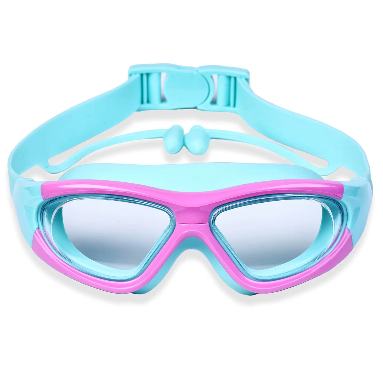 High-Definition Kids' Swimming Goggles – Anti-Fog, Large-Frame, Comfortable Silicone for Boys & Girls
