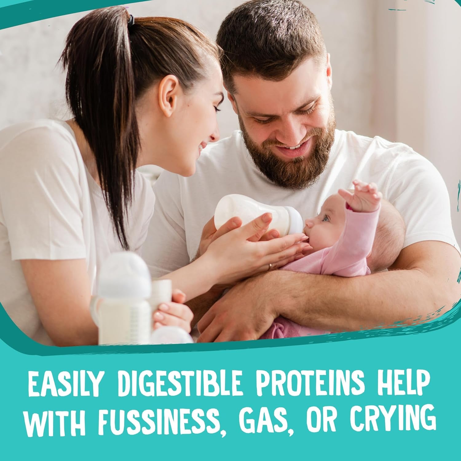 Organic Gentle Infant Formula – Milk-Based Powder with Iron, DHA & ARA for Babies 0-12 Months (21 oz)