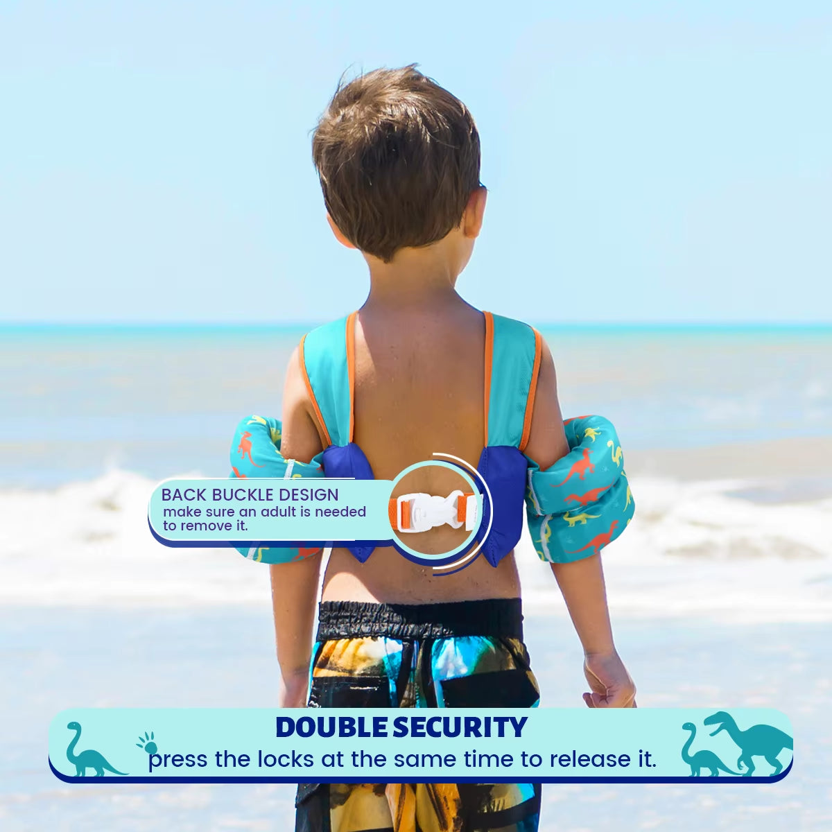Baby Float Arm Sleeve Life Jacket – Cartoon Buoyancy Vest for Kids’ Swimming Training