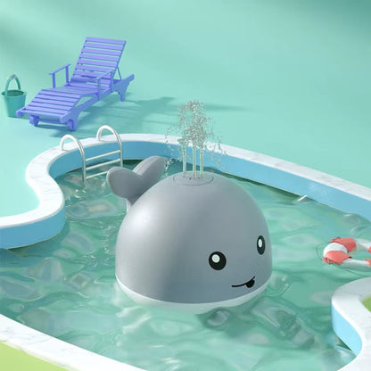 Electric Whale Bath Toy – Flashing Lights & Water Sprinkler Fun for Babies