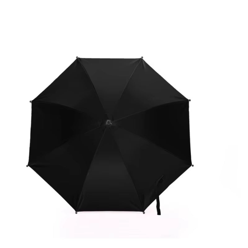  Universal Baby Stroller Folding Umbrella, UV Sun, Rain Protection, 360 Degrees Adjustable