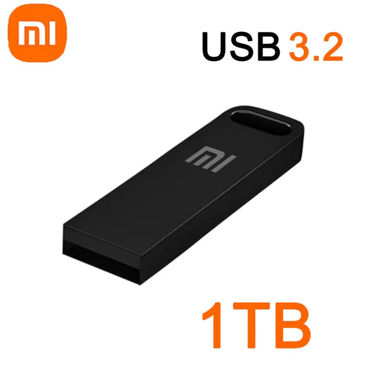 2TB USB 3.2 Flash Drive High Speed Metal U Disk Type C Memory Stick Waterproof SSD Storage PC Phone Data Transfer Portable