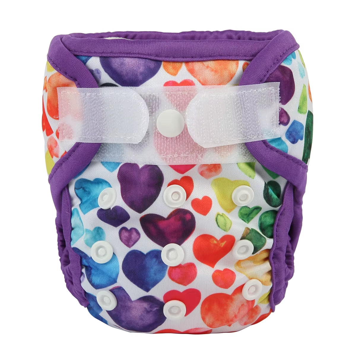 Sigzagor Newborn Cloth Diaper Cover – Hook & Loop with Double Gusset (4.4-10lbs, PUL Material)