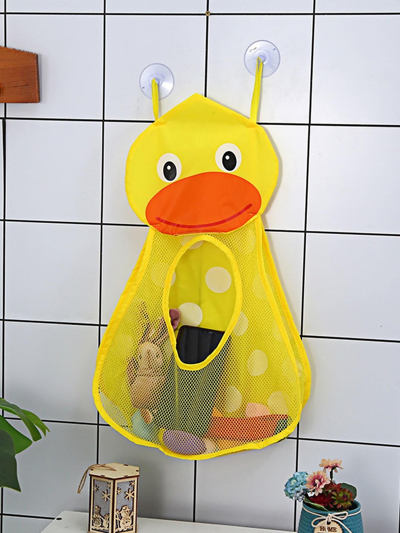  Kids Bath Toy Organizer Hanging Mesh with Suction Cups 