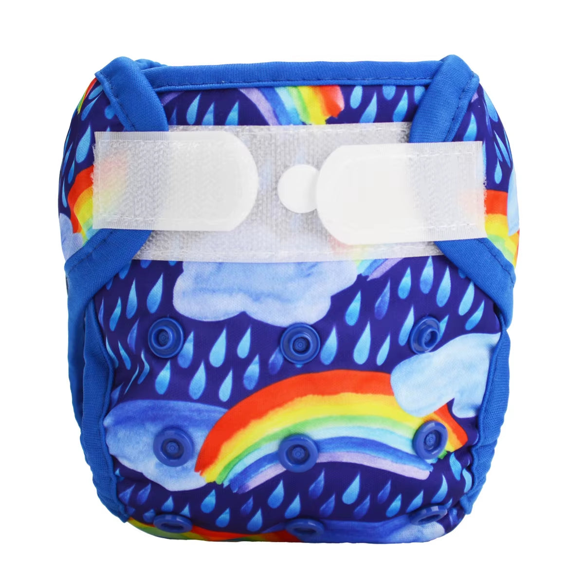 Sigzagor Newborn Cloth Diaper Cover – Hook & Loop with Double Gusset (4.4-10lbs, PUL Material)