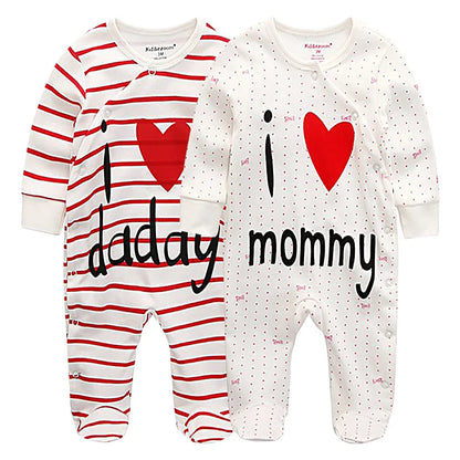 Unisex Baby Organic Cotton Footed Sleep & Play Pajamas – Long Sleeve Bodysuit for Newborns