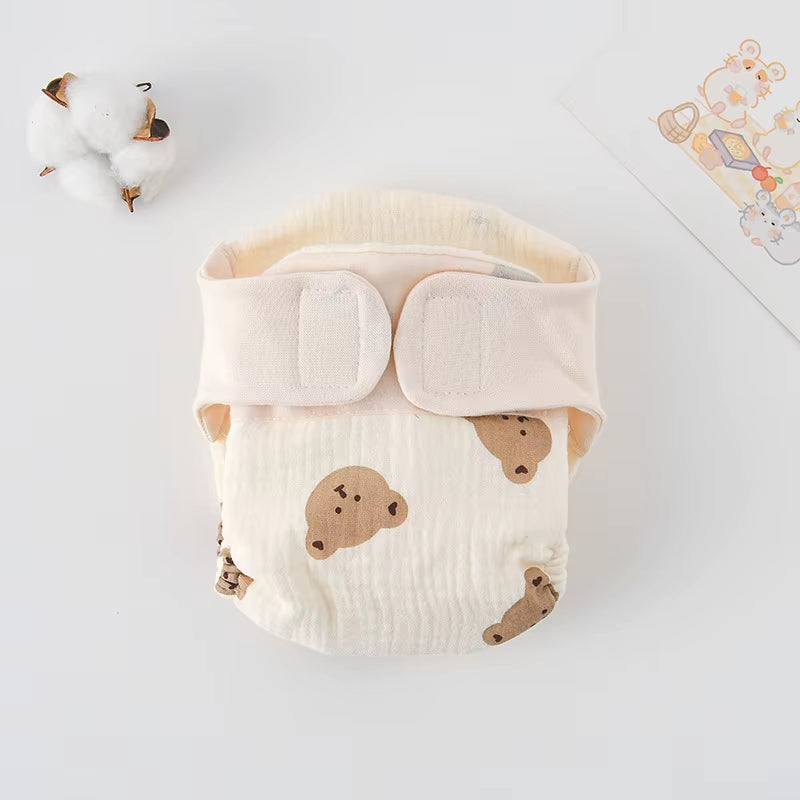 Summer Cotton Baby Reusable Training Pants – Cartoon Design for Infants & Toddlers