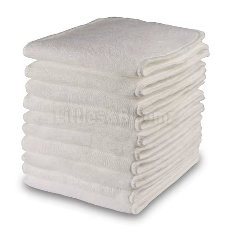 10-Piece Reusable Bamboo Charcoal Inserts – Washable Boosters for Cloth Nappies