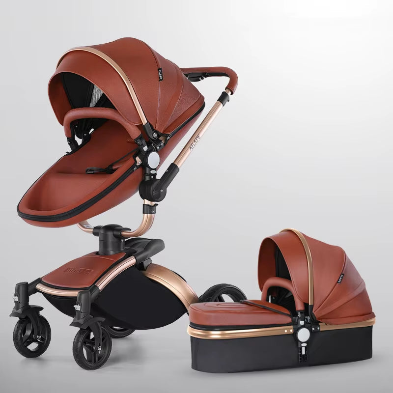 2025 Luxury Baby Stroller 3 in 1 Newborn Stroller Baby Car Carriange Shell Type Pushchair High Quality Baby Pram High Landscape