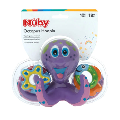 Nuby Octopus Hoopla Bath Toy – Fun & Interactive Bath Time Play for Kids (18+ Months)