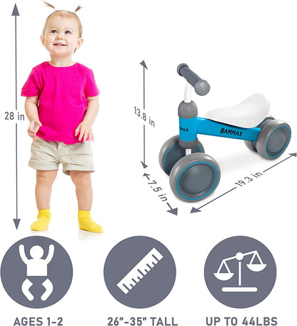 Tykebike® Toddler & Baby Balance Bike - Safe & Easy Ride-On Toy for Indoor/Outdoor Fun!