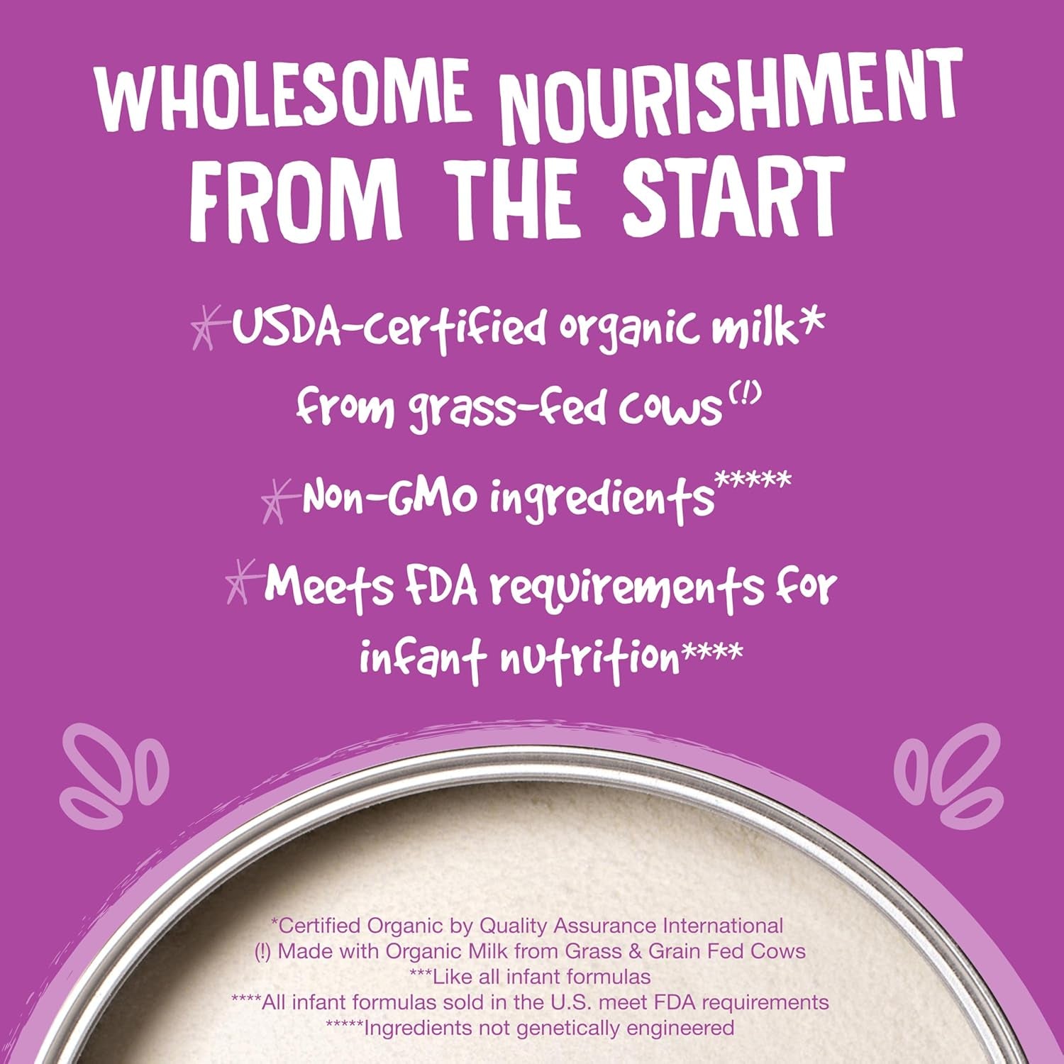 Organic Sensitivity Infant Formula – Reduced Lactose Powder with Iron, DHA & ARA (21 oz, 0-12 Months)