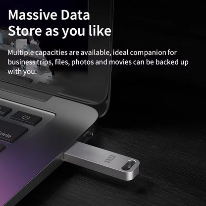 2TB USB 3.2 Flash Drive High Speed Metal U Disk Type C Memory Stick Waterproof SSD Storage PC Phone Data Transfer Portable