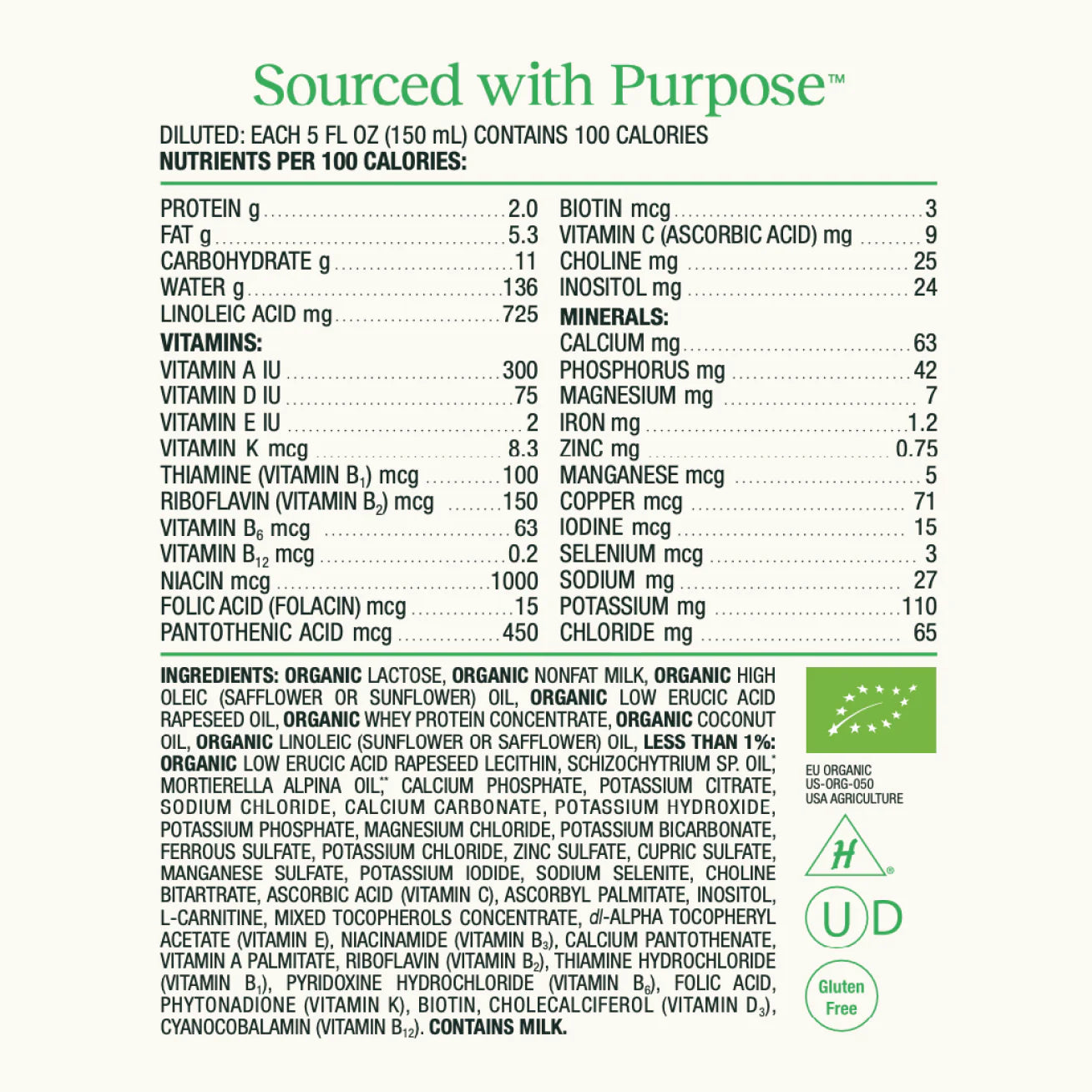 Organic Original Infant Formula