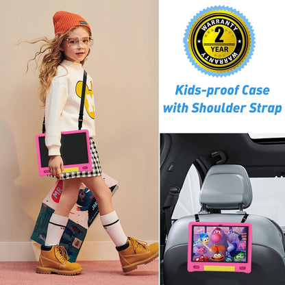 10.1-Inch Kids Tablet – Android 14, 64GB, HD Display, Parental Controls, and Shockproof Case (Ages 3-12)"