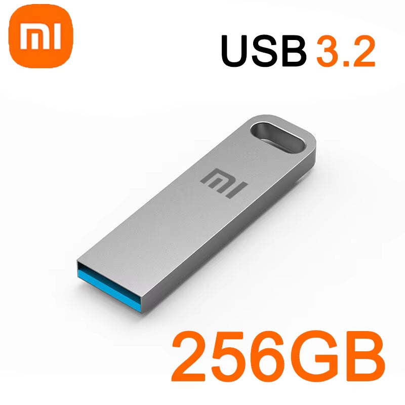 2TB USB 3.2 Flash Drive High Speed Metal U Disk Type C Memory Stick Waterproof SSD Storage PC Phone Data Transfer Portable