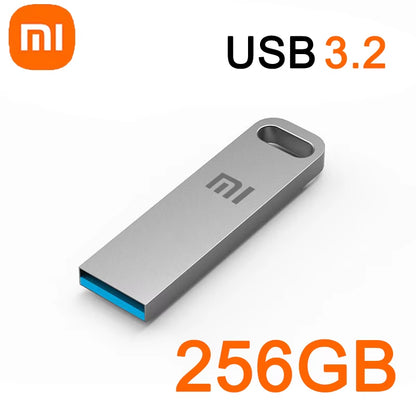 2TB USB 3.2 Flash Drive High Speed Metal U Disk Type C Memory Stick Waterproof SSD Storage PC Phone Data Transfer Portable
