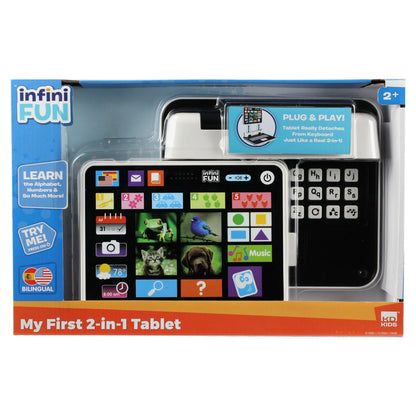 My First Bilingual 2-in-1 Toy Tablet - Fun Learning for Ages 2+! ABCs, 123s, Colors, Shapes & More!