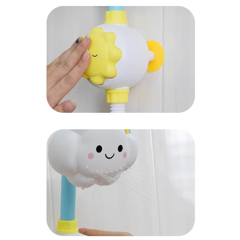 Baby Bath Shower Toy - Water Spray Cloud Faucet for Fun & Sensory Play