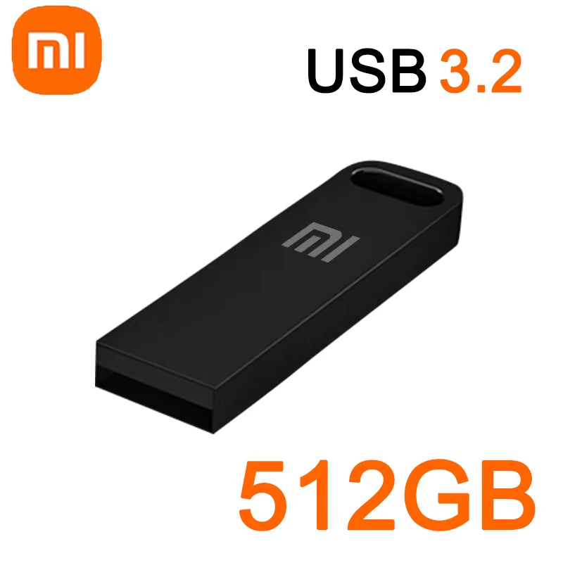 2TB USB 3.2 Flash Drive High Speed Metal U Disk Type C Memory Stick Waterproof SSD Storage PC Phone Data Transfer Portable