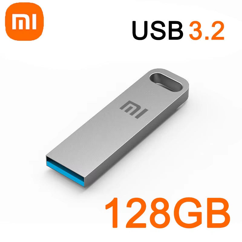 2TB USB 3.2 Flash Drive High Speed Metal U Disk Type C Memory Stick Waterproof SSD Storage PC Phone Data Transfer Portable