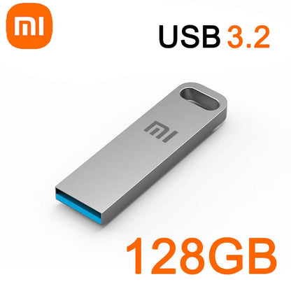 2TB USB 3.2 Flash Drive High Speed Metal U Disk Type C Memory Stick Waterproof SSD Storage PC Phone Data Transfer Portable