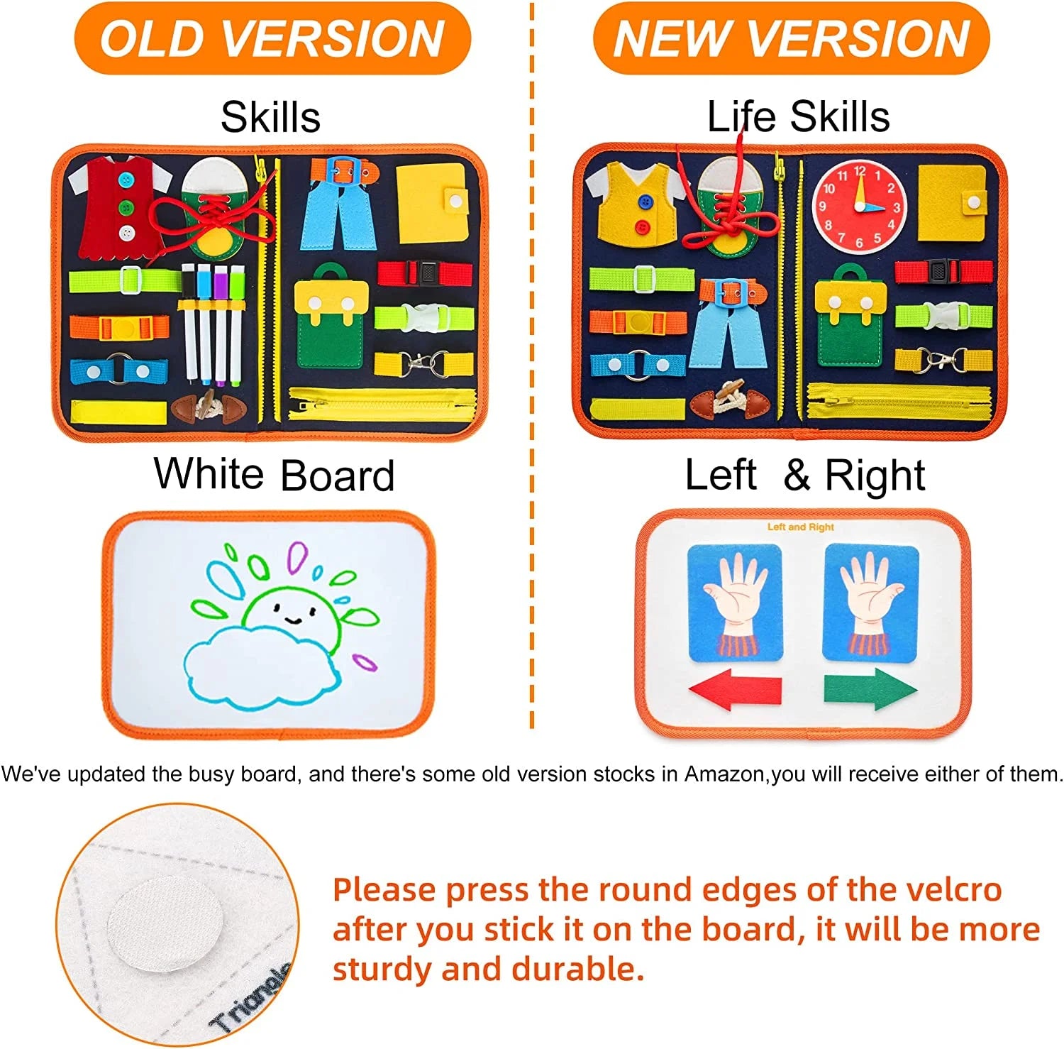 Montessori Busy Board – Educational Toy for Toddlers Ages 2-4, Portable Learning & Sensory Activity Board