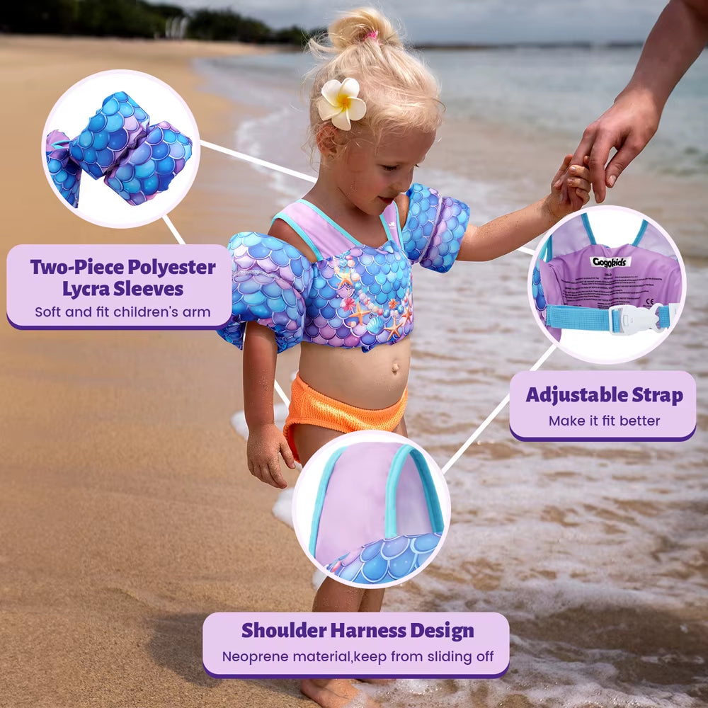 Baby Float Arm Sleeve Life Jacket – Cartoon Buoyancy Vest for Kids’ Swimming Training