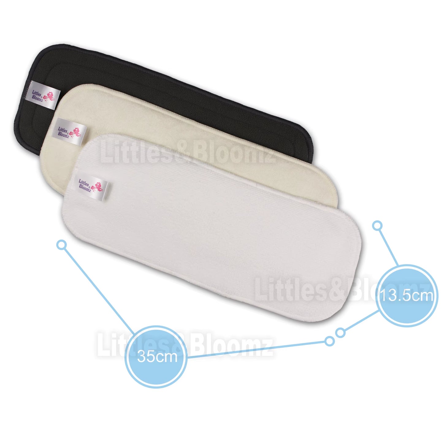 Reusable Bamboo Charcoal Inserts – Washable Boosters for Cloth Pocket Diapers