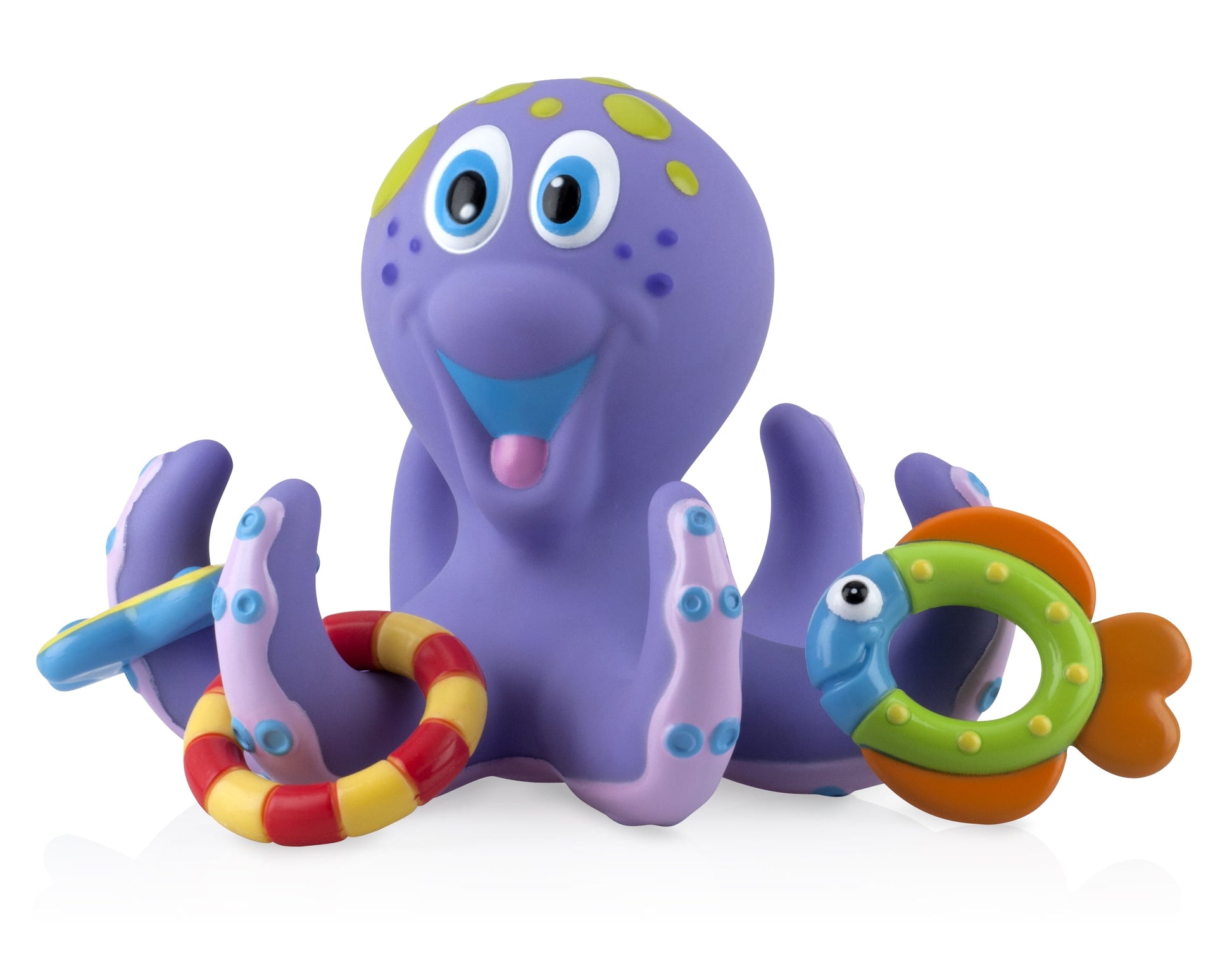 Nuby Octopus Hoopla Bath Toy – Fun & Interactive Bath Time Play for Kids (18+ Months)