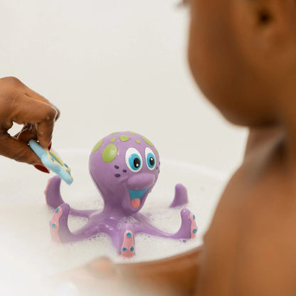 Nuby Octopus Hoopla Bath Toy – Fun & Interactive Bath Time Play for Kids (18+ Months)