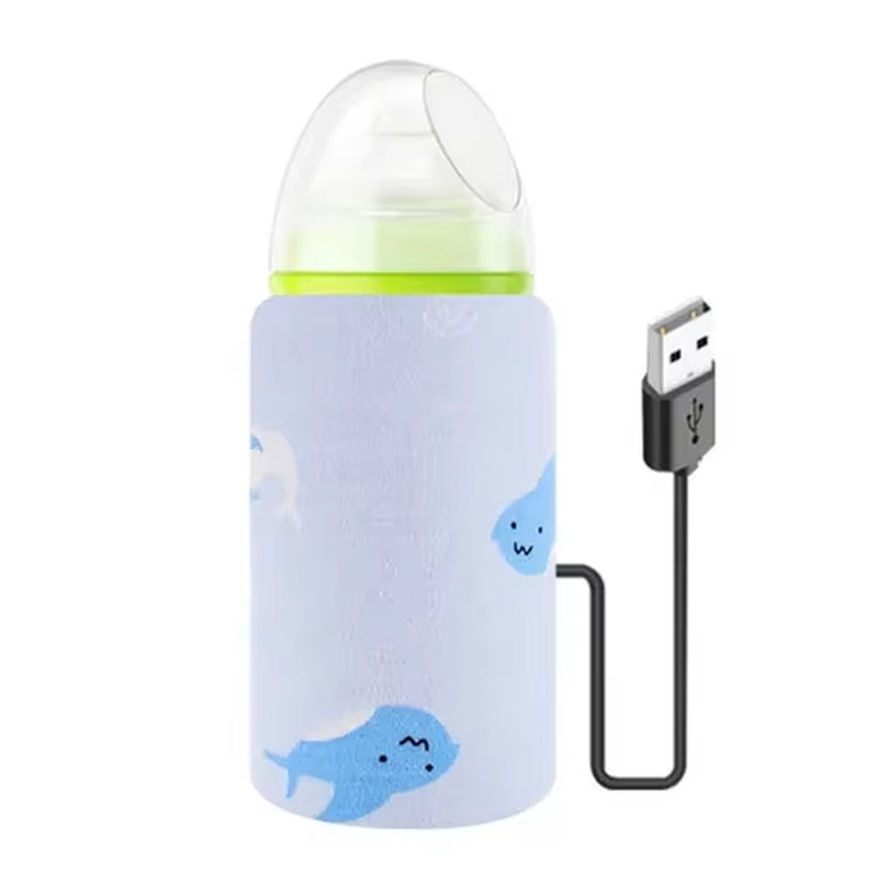 Portable USB Baby Bottle Warmer – Insulated Travel Bag for On-the-Go Feeding