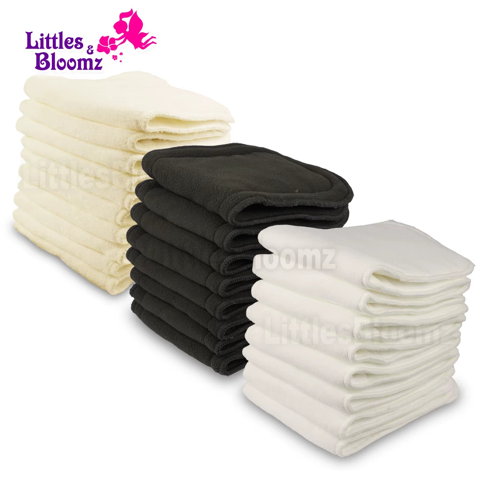 Reusable Bamboo Charcoal Inserts – Washable Boosters for Cloth Pocket Diapers
