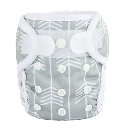 Sigzagor Newborn Cloth Diaper Cover – Hook & Loop with Double Gusset (4.4-10lbs, PUL Material)