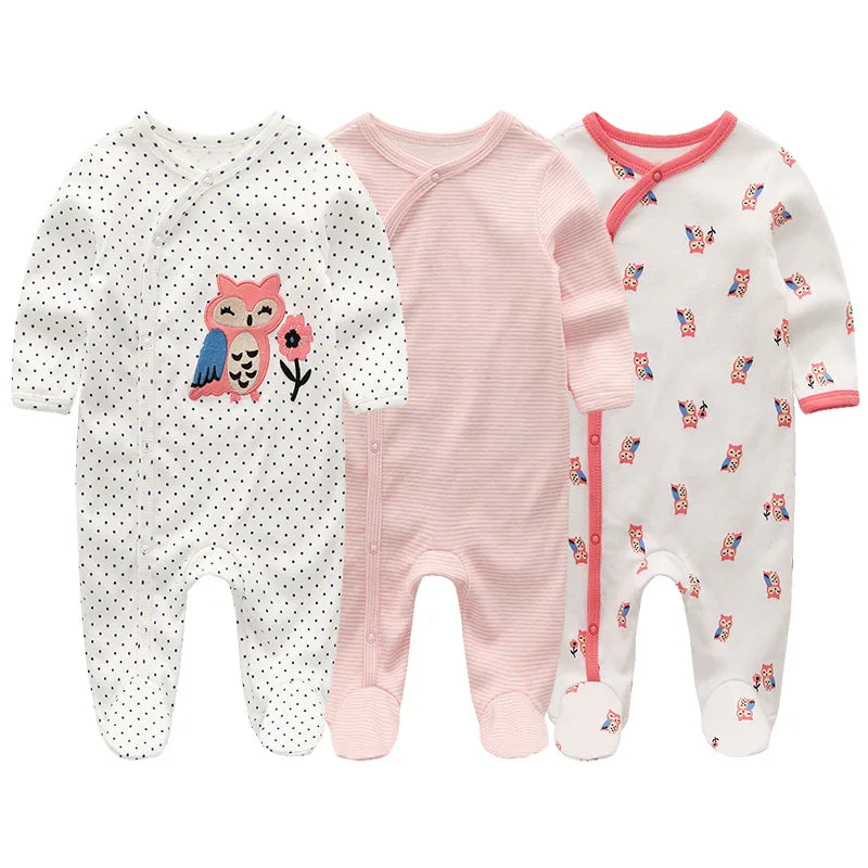 Unisex Baby Organic Cotton Footed Sleep & Play Pajamas – Long Sleeve Bodysuit for Newborns