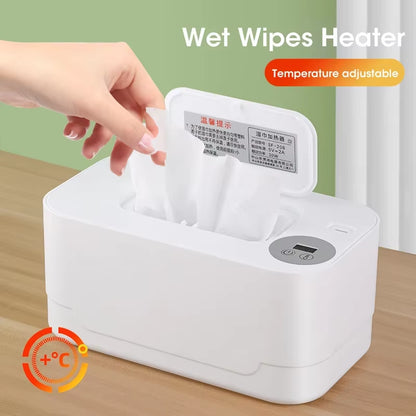 Baby Wipe Warmer with LED Display – Portable USB Heating Box for Home & Car Use