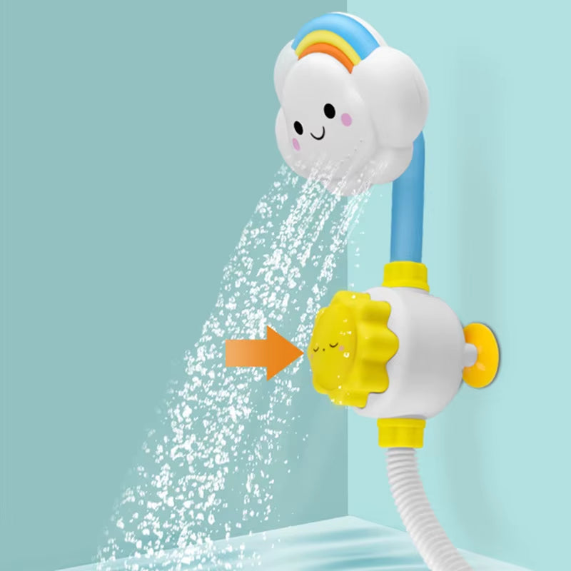 Baby Bath Shower Toy - Water Spray Cloud Faucet for Fun & Sensory Play