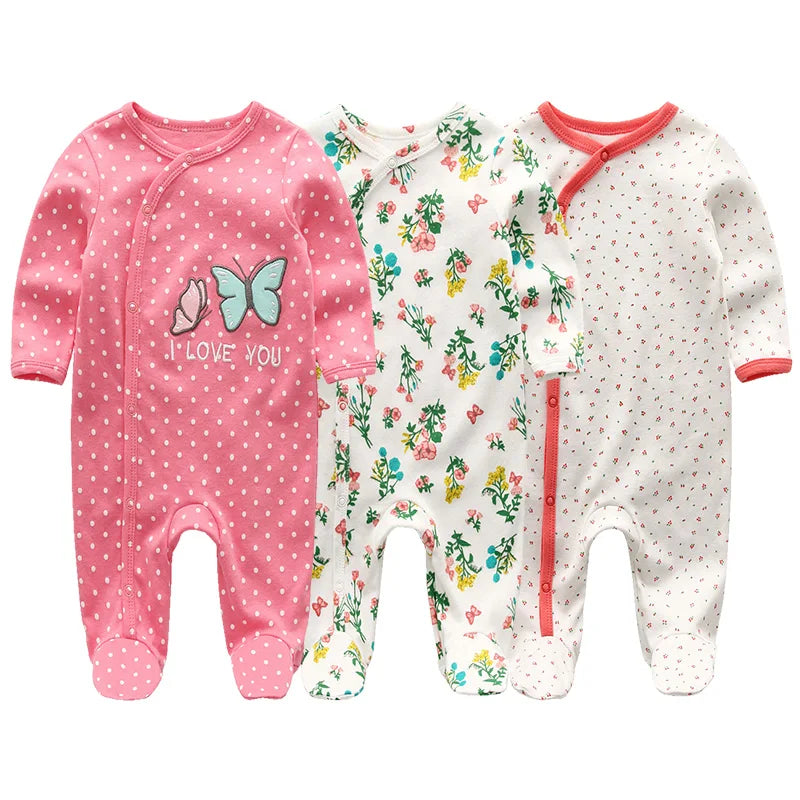 Unisex Baby Organic Cotton Footed Sleep & Play Pajamas – Long Sleeve Bodysuit for Newborns
