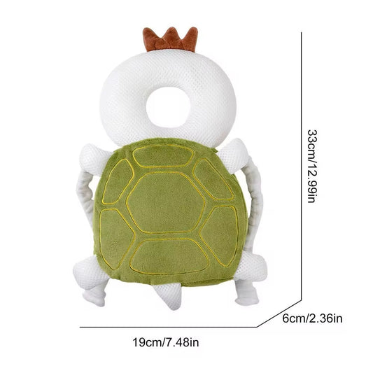 Turtle-Shaped Baby Head Protector Pad – Adjustable Anti-Collision Cushion Backpack
