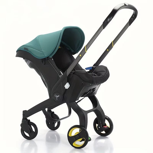 Convertible Baby Car Seat Stroller – 3-in-1 Lightweight Travel System for Newborns