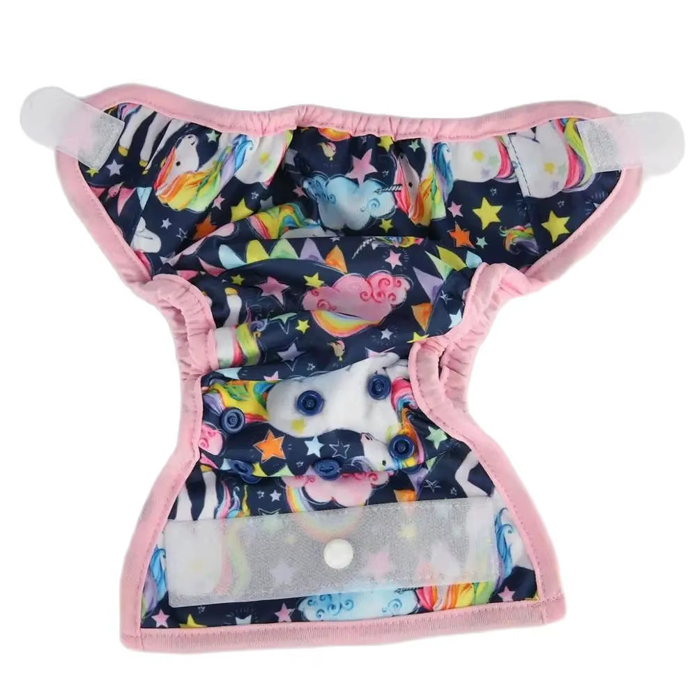 Sigzagor Newborn Cloth Diaper Cover – Hook & Loop with Double Gusset (4.4-10lbs, PUL Material)