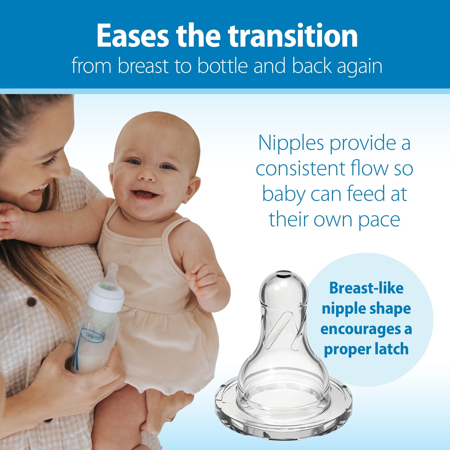 Dr. Brown's Natural Flow Anti-Colic Baby Bottles - Pink, 8oz, Slow Flow, 0M+, 3-Pack