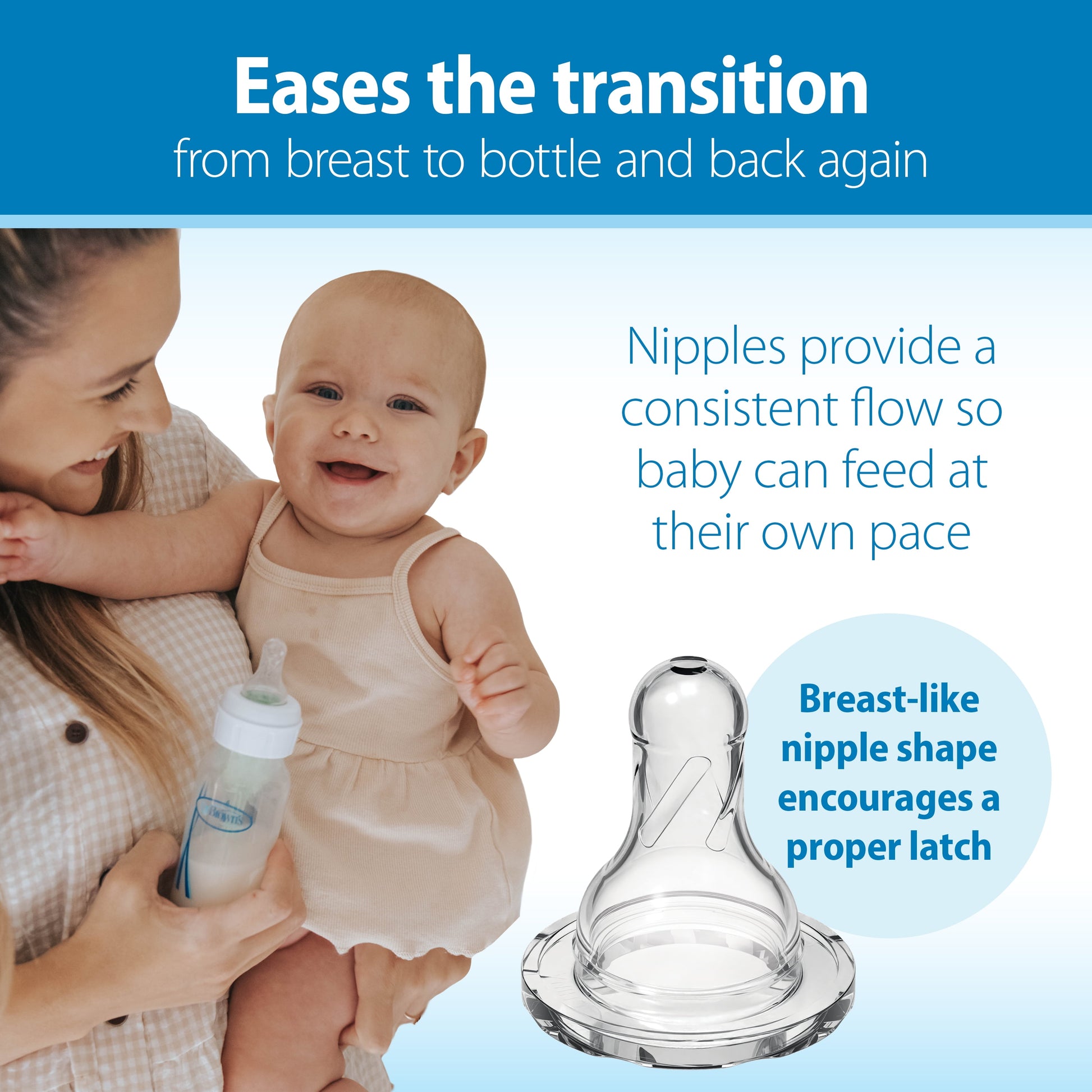 Dr. Brown's Natural Flow Anti-Colic Baby Bottles - Pink, 8oz, Slow Flow, 0M+, 3-Pack
