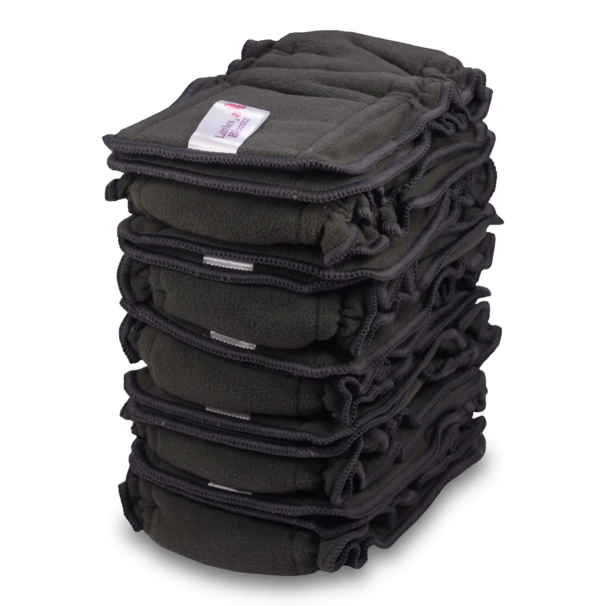 10-Piece Reusable Bamboo Charcoal Inserts – Washable Boosters for Cloth Nappies