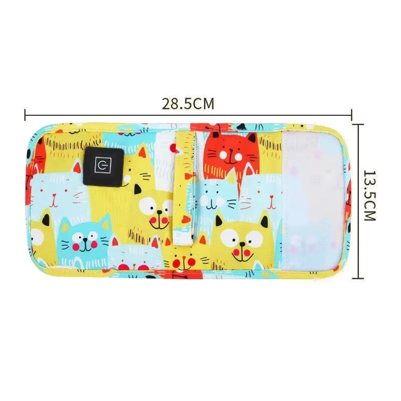Portable USB Baby Bottle Warmer - Insulated Travel Bag for On-the-Go Feeding